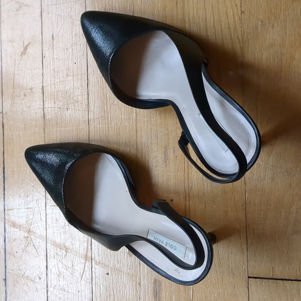 Cole Haan Black Leather Heels